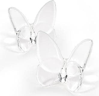 Crystal Butterfly Figurines,Flying Butterfly Figurine Decor Crystal Cut Glass Butterfly Ornament Statue Animal Collectible Gift Home Ornament Decor (white2)