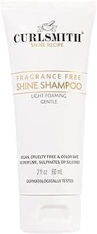 Shine Shampoo, Gentle, Sensitive, Fragrance Free Cleanser for All Curl and Hair Types, Vegan (59ml)