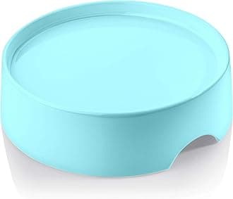 Food Table for Cat Bowls, Elevated Feeding Station for Cat Food Bowl, Raised Stand for Pet Food and Water Bowls, Pet Feeder for Indoor Cats, Stress Free Stand for Pet Dishes or Plates (Aruba)