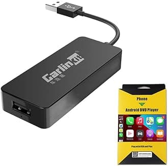 Wired CarPlay Dongle USB Adapter fit for Car Radio with Android 4.4.2 or Above System,Connect The Car's AutoKit App to get Wired CarPlay,Wired Android Auto,Wired Mirroring,OTA Upgrade etc