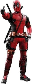 Hot Toys HT903587 1:6 Deadpool II Movie Version, Red & Black