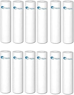 OCEAN STAR TECHNOLOGIES Filter Candle Pp Spun Cartridge Pre Candle 5 Micron Pre Filter 10 Inch Pp Spun Filter All Type Ro Water Purifier In 9 Ltr To 25 Ltr Pcs(10 Inch) Pack Of (12)