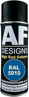 Alex Flittner Designs Rust Protection Paint 4-in-1 RAL 5010 Gentian Blue Metal Protective Paint Spray Rust Protection Paint Spray Can