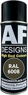 Alex Flittner Designs Rust Protection Paint 4-in-1 RAL 6008 Brown Green Metal Protective Paint Spray Rust Protection Paint Spray Can