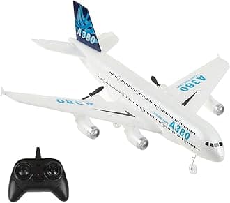 LBKR Tech RC Plane,Airbus A380 Remote Control Airplane Ready to Fly, 2 Channels RC Airplane,Remote Control Plane for Kids Boys Children Adults Beginners