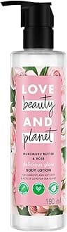 Love Beauty And Planet & Murumuru Butter & Rose Daily Moisturising Lotion|Instant Glow|All Skin Types|Paraben free|190ml