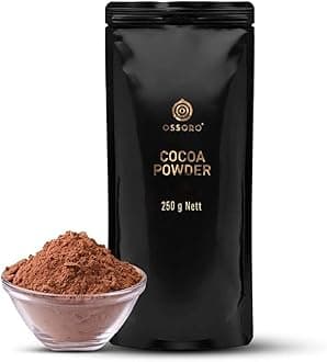 Ossoro Cocoa Powder for Cake, 250g | Premium Dutch Processed Cocoa Powder for Baking, Desserts, Hot Chocolate, Cookies, Brownies & Chocolate Making