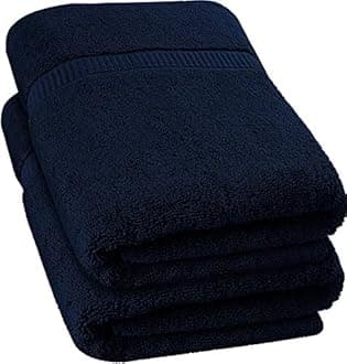 Utopia Towels Luxurious Jumbo Bath Sheet 1 Piece, 600 GSM, 35 by 70 Inches, 100% Ring Spun Cotton, Highly Absorbent and Quick Dry Extra Large Bath Towel, Super Soft Towel, NavyOEKO-TEX STANDARD 100