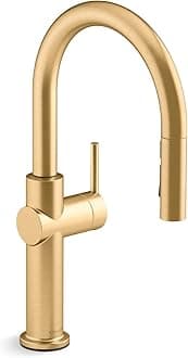 K-22972-2MB Crue Kitchen Sink Faucet, Brushed Modern Brass