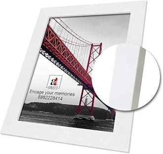 Art Street Set of 10 Individual Wall Photo Frame White 4x6 Inches, Picture Frames for Home and Office decoration.