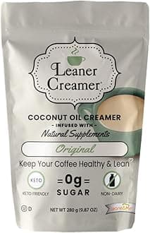 Leaner CreamerNatural Coconut Oil Based Coffee Creamer - Original (280 Refill Pouch)
