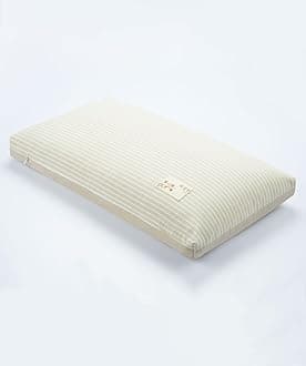 Buckwheat Cervical Neck Pillow, Buckwheat Hulls Pillows for Sleeping Neck Pain Relief Adjustable Filling Firm Neck Support for Side Sleepers, Khaki 19"X11"