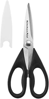 KitchenAid KE351OHOBA All Purpose Kitchen Shears, Stainless Steel, Black