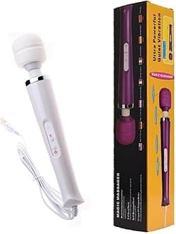 Finever Power Massager Big Tool Electric Foot Neck Back Hand Leg Arm Shoulder Massage Aches Sports Recovery for Women (White Color)