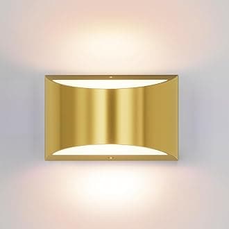 Aipsun Brushed Brass Wall Sconce Indoor Wall Lights Hardwired 1 Pack Up and Down Wall Mount Light for Living Room Bedroom Hallway Corridor Conservatory Warm White 3000K(with G9 Bulbs)