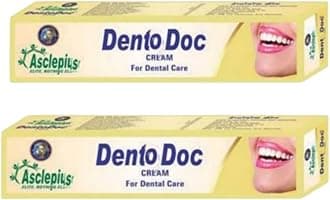 ASCLEPIUS WELLNESS Dentodoc Cream Oral Care Solution for Bleeding Gums, Sensitivity Relief, Enamel Strengthening, and Pain-Free Dental Health- 100 gm
