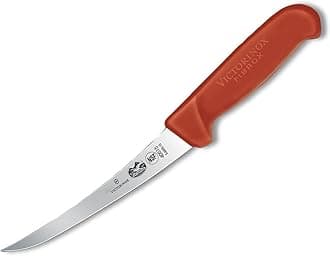 Victorinox 5.6601.15 Fibrox Curved Boning Knife, 15 cm Size, Red