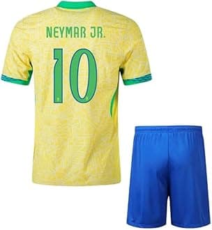 RJM Naimaar 10 Football Team Home Jersey with Shorts 2024 (Kids,Boys,Men)