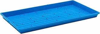 Microgreen 1020 Trays, Blue 10 Pack, Extra Strength with Holes Shallow Seed Plant Tray Grow Microgreens Wheatgrass Fodder Sprouting