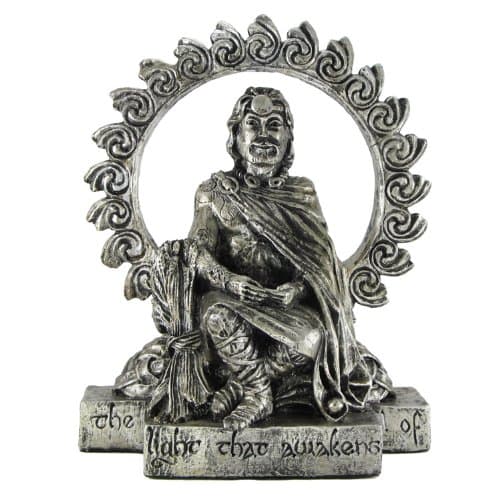 Dryad Design Celtic God Lugh Statue Silver Finish