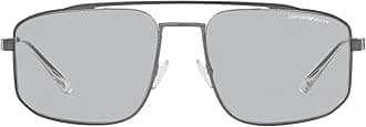EMPORIO ARMANI(エンポリオアルマーニ) Men's Ea2139 Rectangular Sunglasses