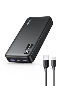 UGREEN Power Bank 20000mAh, 22.5W Portable Charger Fast Charging PD 3.0 USB C Input&Output Battery Pack with Digital Display Include Cable for iPhone 17/16/15, Galaxy S25U/S24, iPad, AirPods, etc
