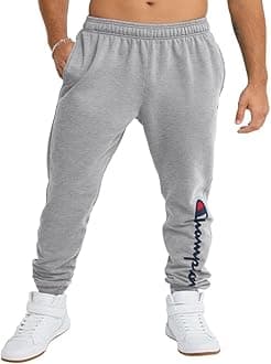 Champion mens Big & Tall Joggers, Powerblend Fleece Sweatpants for Men, Script Logo, 31-36" Inseam Sweatpants (pack of 1)