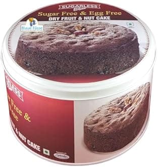 Sugar-Free Eggless Nut & Fruit Cake for Diabetics, Sugarless Bliss Cake-1kg