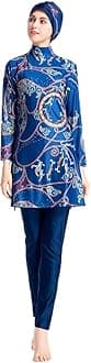 Muslim Swimsuits for Women Plus Size, Modest Islamic Arabic Swimwear Burkini Hijab