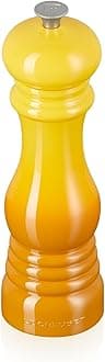 Le Creuset Classic Adjustable Pepper Mill Grinder, Chip-Resistant ABS Plastic, Anti-Corrosion, 40 g, 21 cm, Nectar, 44001216720000