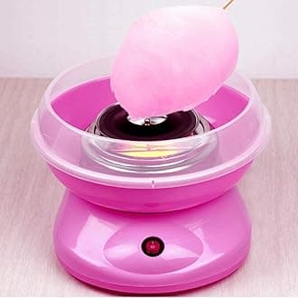 Homemade Cotton Candy Floss Maker Machine Electric Cotton Candy Maker Sugar Floss Maker Machine Make Hygienic Cotton Candy Machine for Your Kids (Candy Machine Round)
