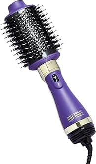 HOT TOOLS PRO Signature ONE-Step Detachable Blow-Dry & VOLUMISER (Activated Charcoal Bristles, Direct ION Technology, Oval Design, Thermaglide Ceramic Coating) HTDR5586UKE