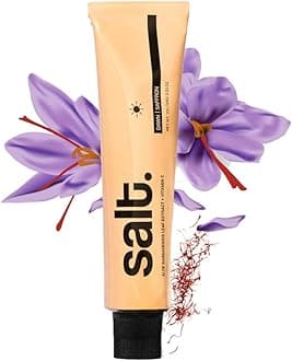 Salt. Oral Care Saffron Dawn Day Toothpaste | Natural Saffron & Mint Flavor | With Calendula Officinalis Extract & Aloe Leaf | Soothes Gums, Protects Enamel | Anti-Bacterial Formula | 100g