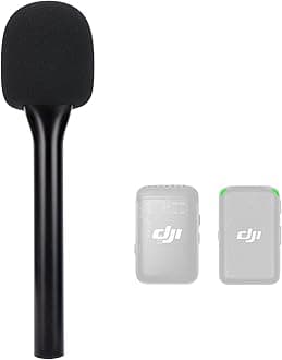 Handheld Wireless Mic Stand for DJI Mic, Holder for DJI Mic 2, DJI Microphone Interview Handheld Mount Adapter for DJI Mic1/ 2