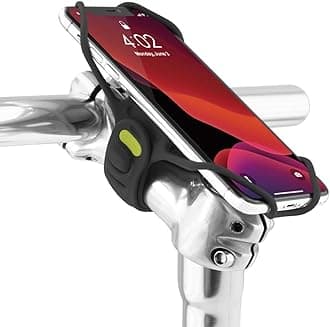 Bone Bicycle Phone Mount Pro 3, Universal Bike Handlebar Holder (3rd Gen Pro) Compatible with iPhone 11 Pro Max X 8 Plus, Galaxy S10 S9 S8 Edge Note Series, Fits Devices 4.2" to 7.2" - Black