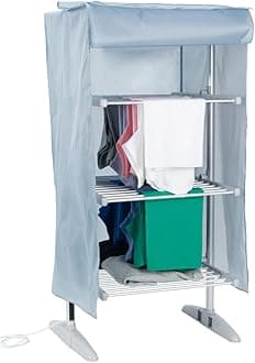 Easylife 4-Tier Electric Clothes Dryer with Cover, Heated Indoor Airer, Strong & Sturdy Clothes Drying Rack with Heated Rails, Eco-Friendly Laundry Dryer for Fast Drying