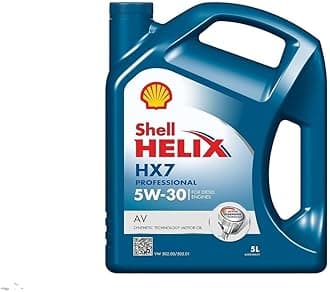 Shell SHAV5305 HELIX HX7 Professional AV 5W-30 Motorcycle Oil, 5L