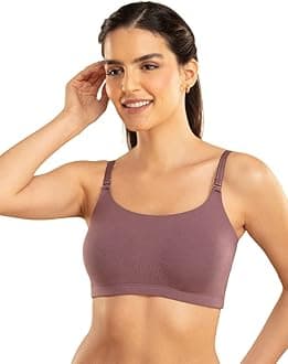 NYKDWomen's Cotton Wire Free Casual Bralette T-Shirt Bra Bra, NYB165, Black, XS, 1N