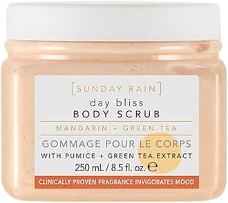 Polishing Body Scrub for Dry Skin, Exfoliating & Brightening, Vegan & Cruelty-Free, Mandarin & Green Tea Extract, 265g