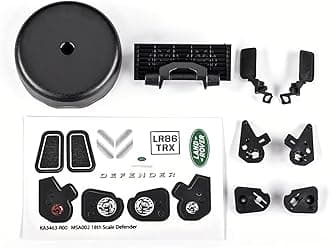 TRAXXAS TRX4M Grille/ mirrors, side (left & right)/ spare tire cover/ light retainers, body (front & rear, left & right)/ decal sheet (fits #9712 body)