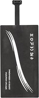 Wireless Charging Adapter, Wireless Charging Receiver Wireless Charging Adapter Type C 1000mA Wireless Charger Receiver Module Chip Receiver Widely Suitable for Type C Mobile Phone