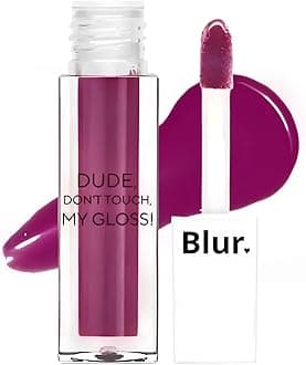 Blur India Dude, Don't Touch My Gloss | Glossy Lip Tint + Oil | Pigmented AF | Juicy, Non-Sticky, Moisturizing | Lip Gloss for Girls and Women | 5ml | Mauve