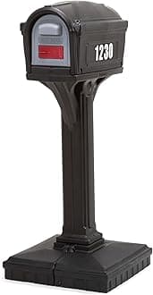 American Home 42002R-04 Dig-Free Easy Up Classic Mailbox – Black