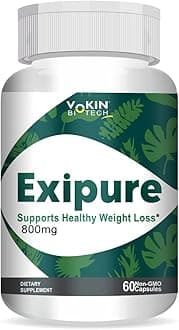 Vokin Biotech Exipure 60 Capsules With Perilla 150mg & Kudzu 150mg Helps To Turn Fat Into Energy | Increase Metabolism | Supports Fat Burn | Weight Loss Supplement