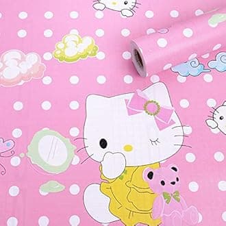 Oren Empower- Create Your Choices Self Adhesive Cartoon Style Decorative Wallpaper/Waterproof PVC Vinyl Wallpaper for Bedroom, Living Room, Dining Hall, Master Room - 45 X 330 Cm (Pink)