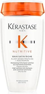 Kérastase Nutritive Bain Satin Riche Shampoo | Cleanses & Deeply Replenishes Moisture | With Plant-Based Proteins & Niacinamide | For Medium to Thick to Dry Hair