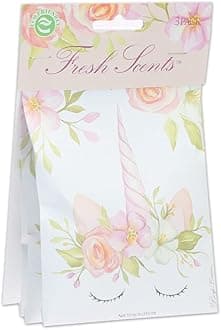 Willowbrook | Fresh Scents Scented Sachet Packet | Unicorn | Air Freshener Bags for Drawers, Closets, Cars | 3 Pack | Long Lasting Home Fragrance