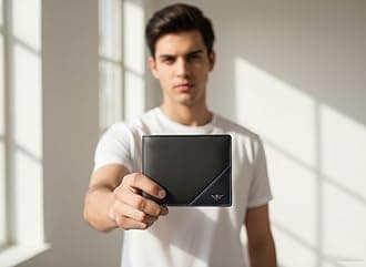 POLICE Groix Men's Leather Wallet, Black, One Size, Slim Wallet