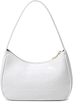 Shoulder Bags for Women, Cute Hobo Tote Handbag Mini Clutch Purse with Zipper Closure