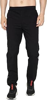 Bonjour Men's Trackpants with Zipper Pockets || Joggers Athletic Pants for Workout || Gym Joggers || Running Lowers || Sports Trousers||Solid Pajama's for Men - PO1